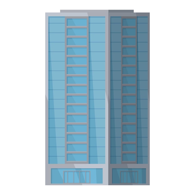 Vector modern office building vector illustration