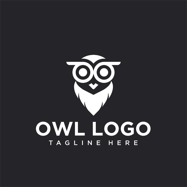 Modern owl logo design for business company or community