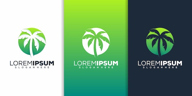 Modern palm logo design