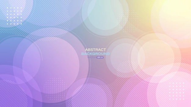 Modern pastel abstract background with gradient circle Vector illustration