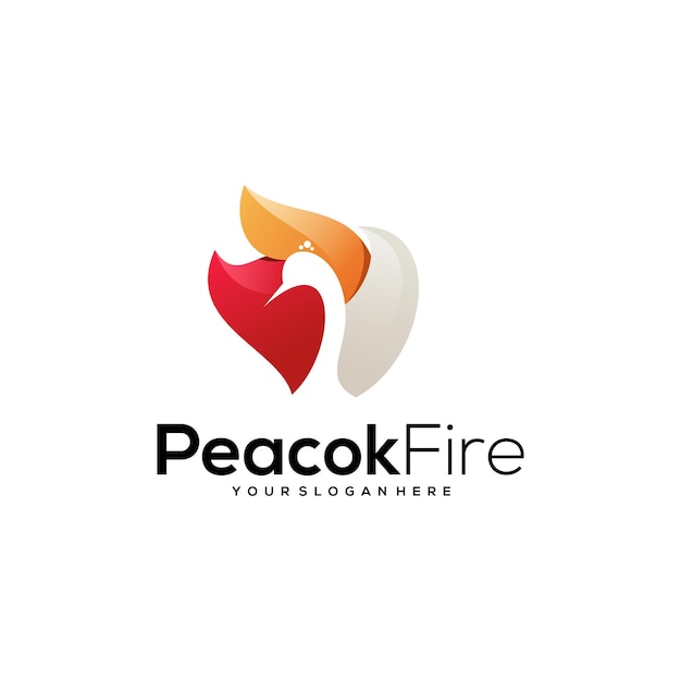 Modern Peacock And Fire Logo Design 3d Design Logo Design Simple