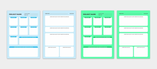 Modern planner template set of planner and to do list project