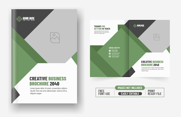 Vector modern portfolio cover template layout design or annual report and company profile cover or booklet