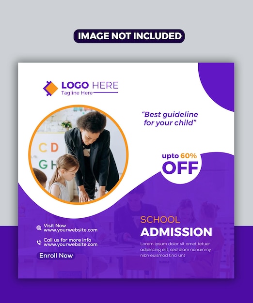 Modern Post Banner Instagram Template Design Illustrator