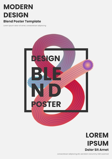 Vector modern poster blend 1