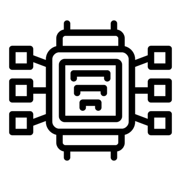 Modern processor chip managing data flow with connections