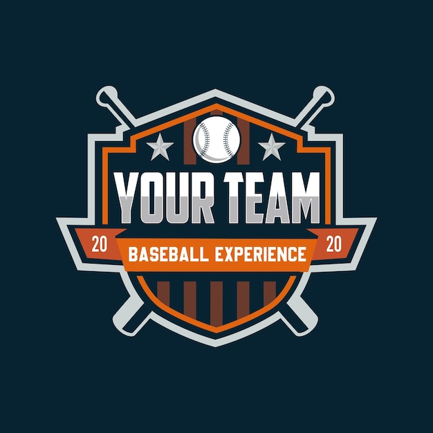 Modern professional baseball template logo design for baseball club