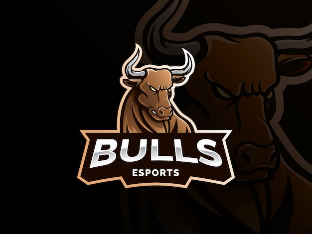 Modern professional bull logo