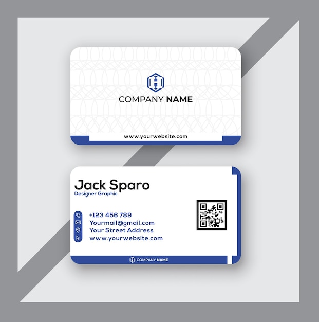 Modern professional business card corporate