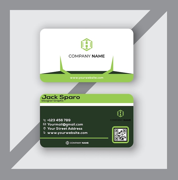 Modern professional business card corporate