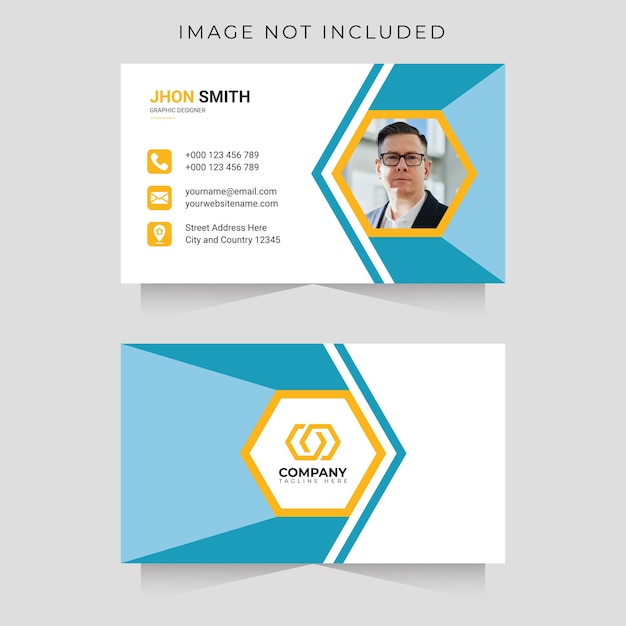 Modern professional business card design elegant minimal business and visiting card design template