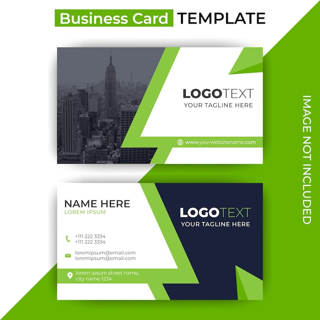 Modern and professional business card design template