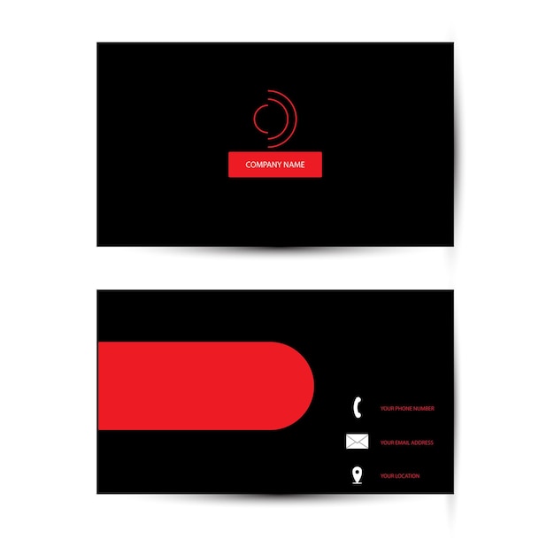 Modern professional business card design vector eps