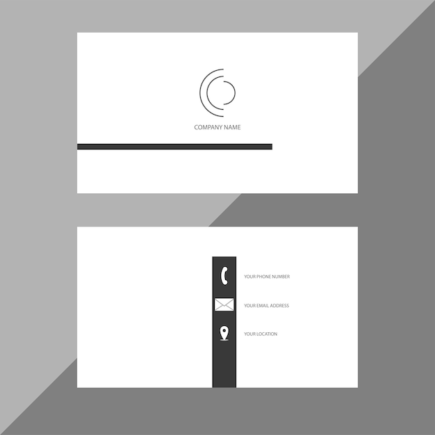 Vector modern professional business card design vector eps