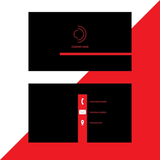 Modern professional business card design vector eps