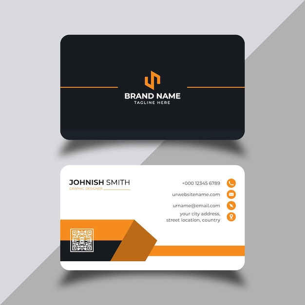 Modern professional business card design vector