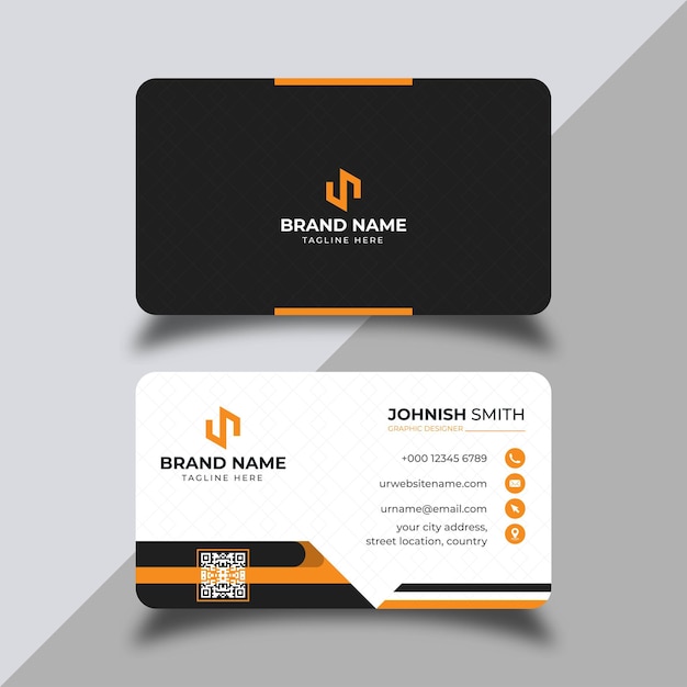 Modern professional business card design vector