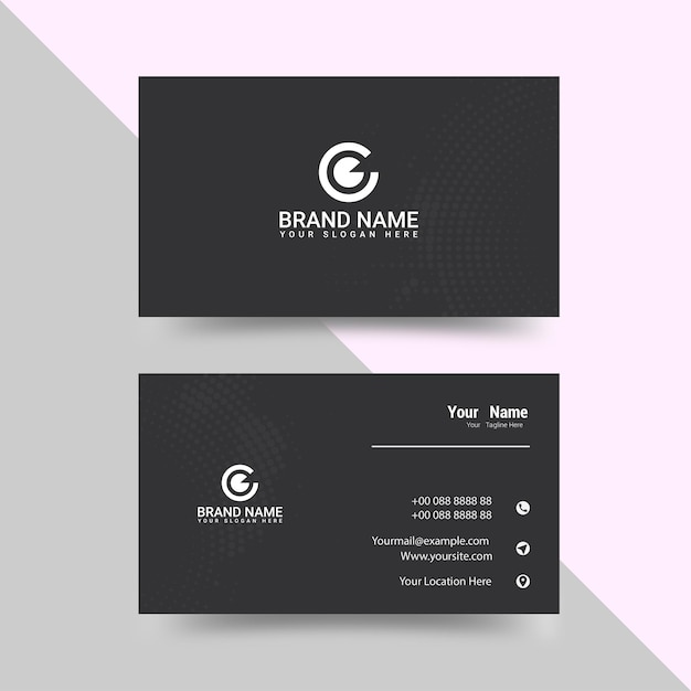 Modern professional business card design