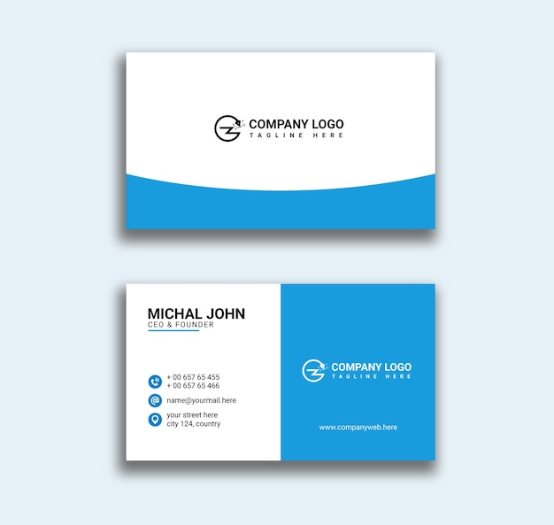 Modern professional business card design