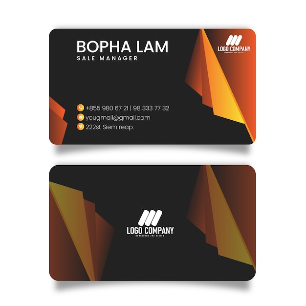 Modern professional business card, name card