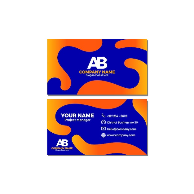 Modern and professional business card template