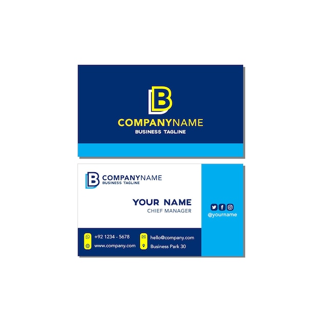 Modern and professional business card template