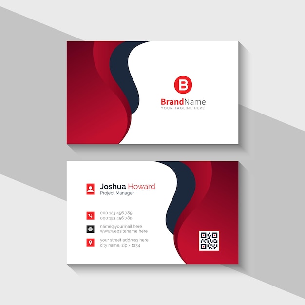 Modern professional business card template