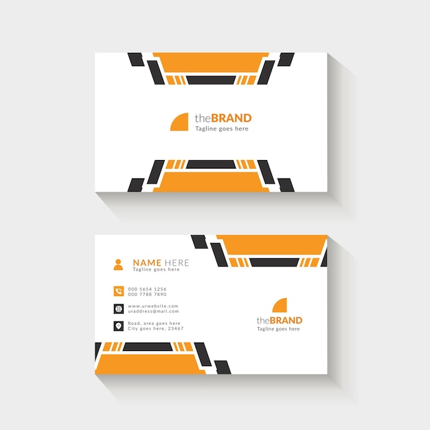 Modern professional business card template