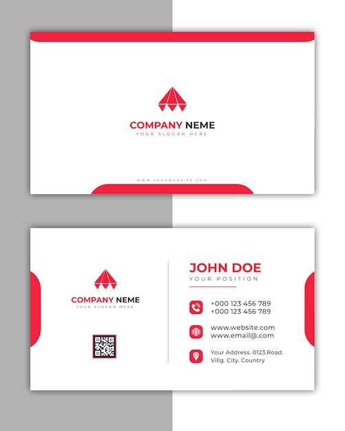 modern and professional business card vector design template