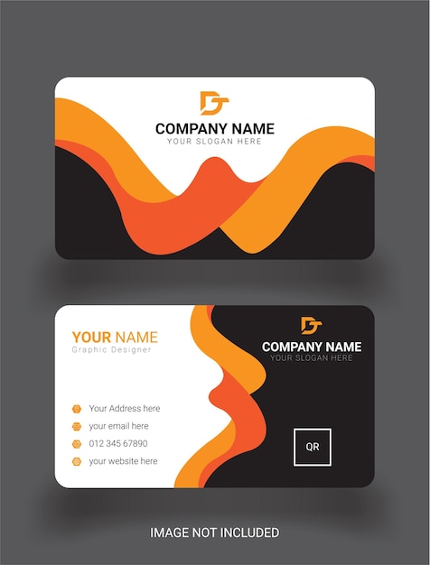 Modern professional company business card design template Visiting card for business