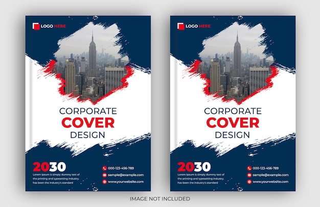 Modern professional corporate book cover design