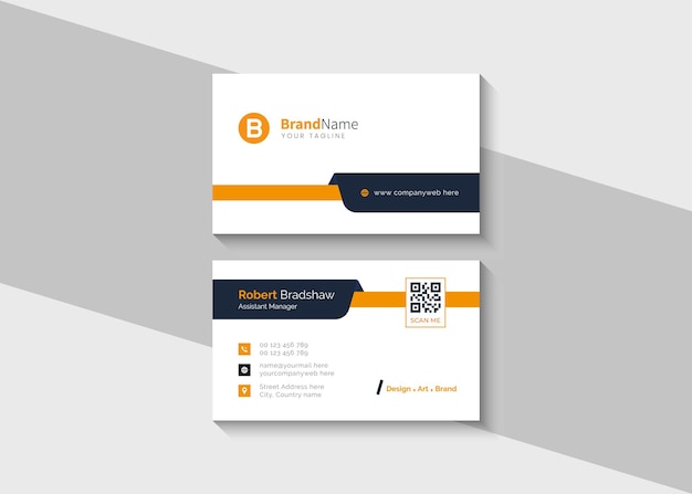 Modern professional corporate business card template