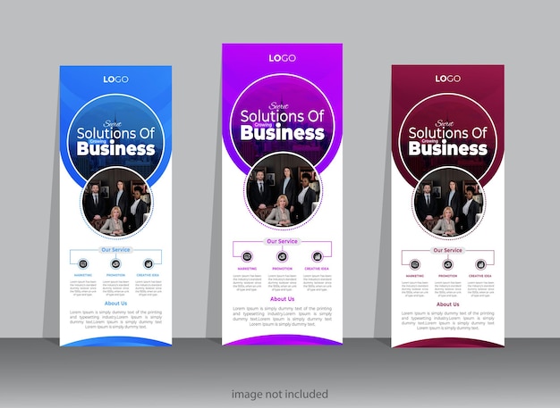 modern professional creative business rollup banner design