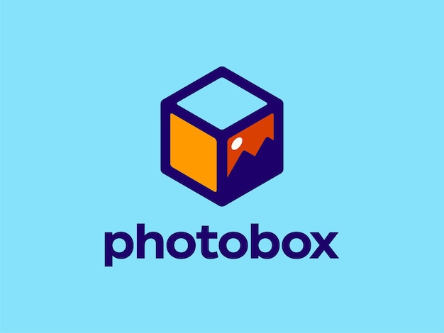 Modern professional logo photobox in photography industry