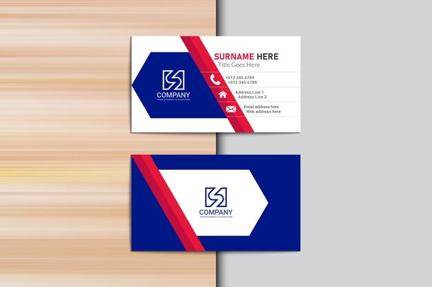 Modern professional mockup business card