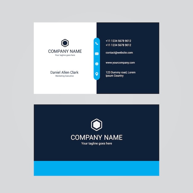 Modern professional visiting card design