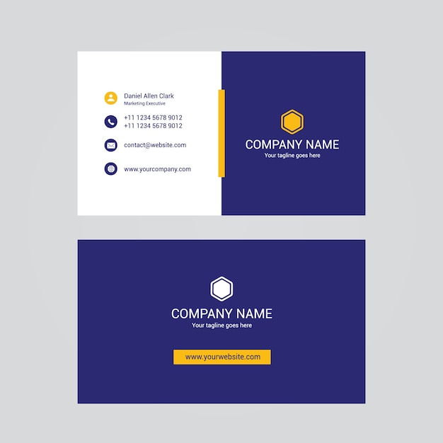 Modern professional visiting card design