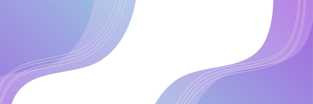 Modern purple and blue abstract banner background