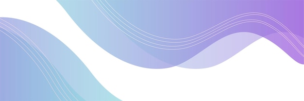 Modern purple and blue abstract banner background