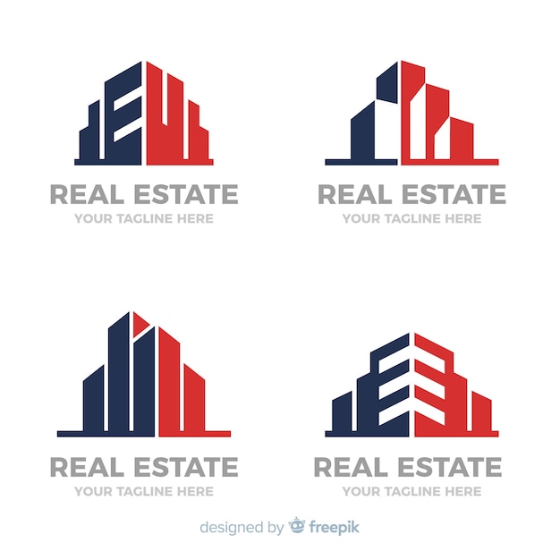 Modern real estate logo collectio