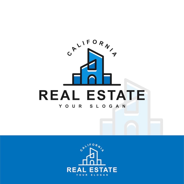 Modern real estate logo design