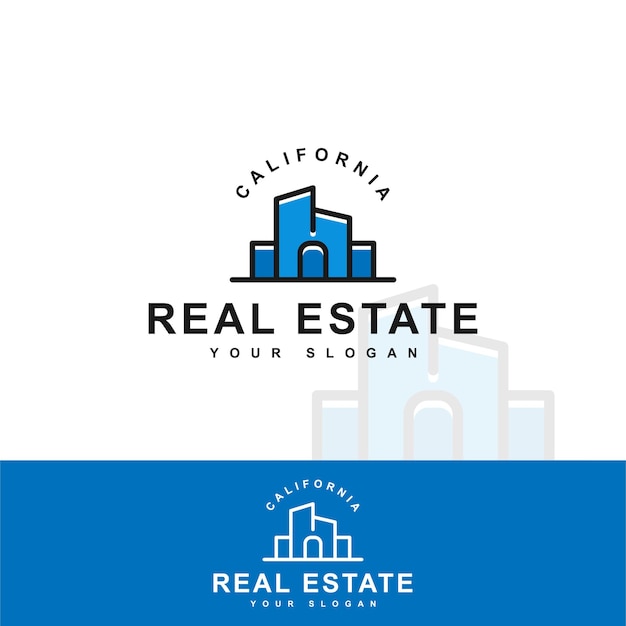 Modern real estate logo design