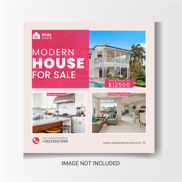 Modern Real Estate Social Media Template