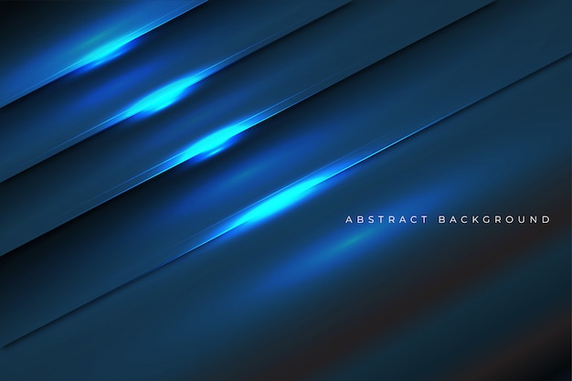 Modern realistic  horizontal blue line abstract background