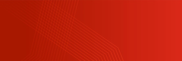 Modern red abstract banner background