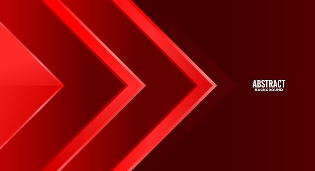 Modern red arrow background