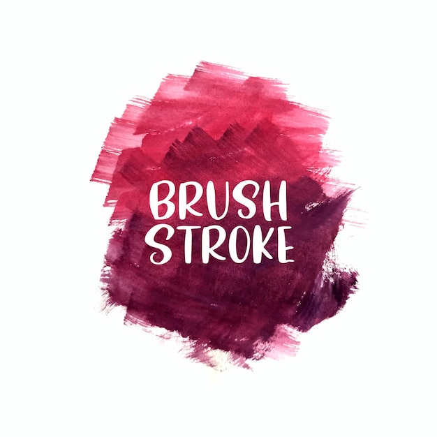 Modern red color brush stroke design background