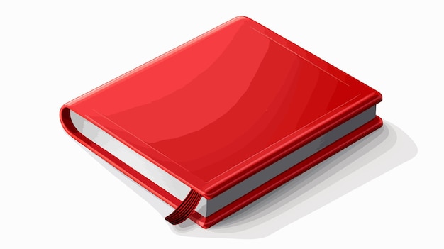 Vector modern red notepad book vector illustration