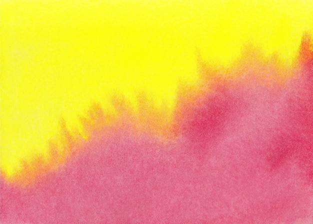 Modern red and yellow watercolor background