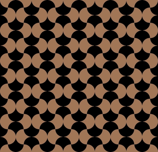 Modern repeating seamless pattern of repeat round shapes Geometric arabic background